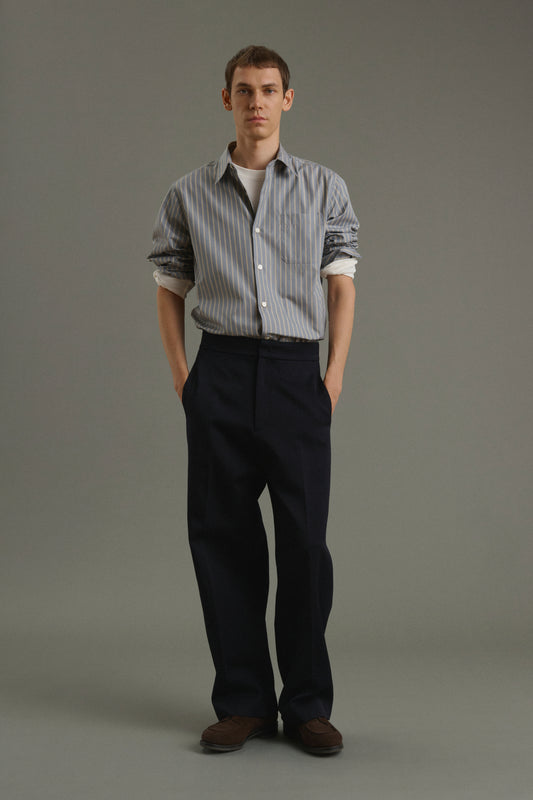 Trousers Antonin - Dark Navy - Wool - Men