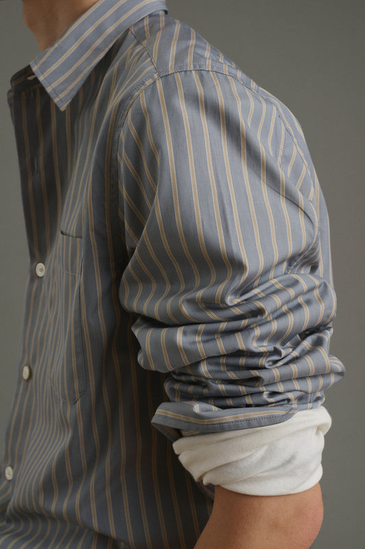 Shirt Glenn - Charcoal/Bronze - Cotton - Men