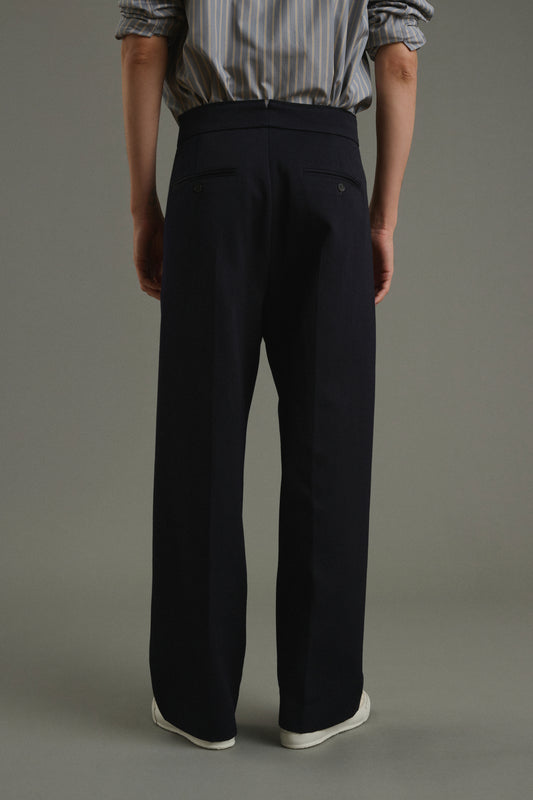 Trousers Antonin - Dark Navy - Wool - Men
