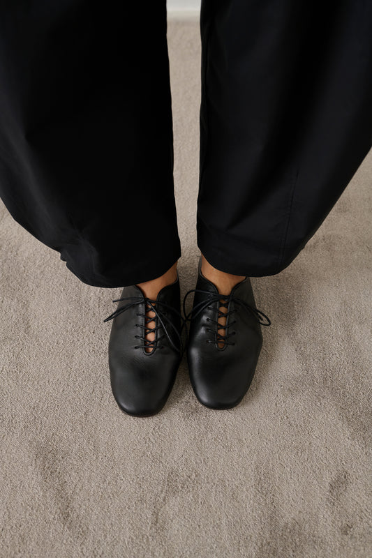 Ballerines Orso - Noir - Cuir - Femme