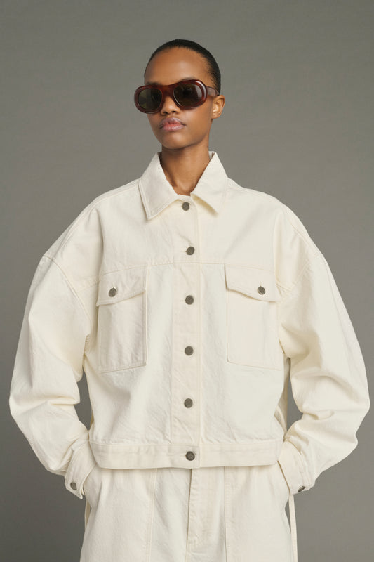 Lys jacket - Ecru - Cotton - Women