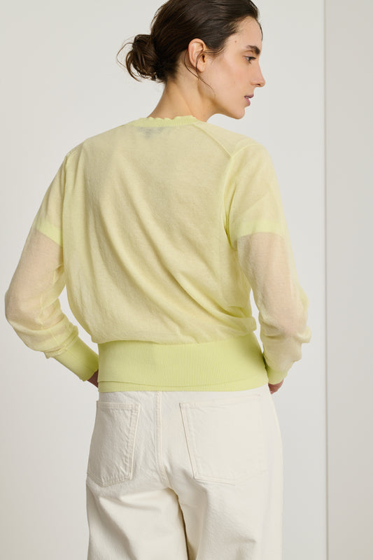 Etretat Cardigan - Acid Yellow - Women