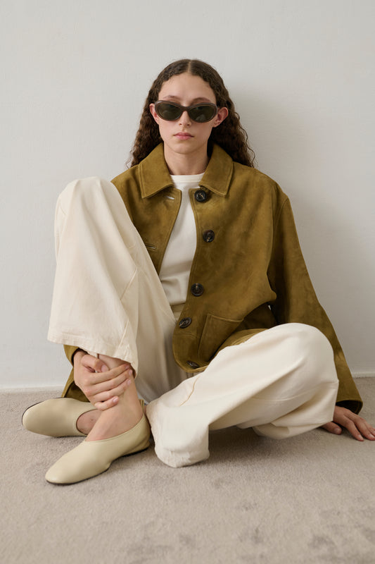 Ballerines Bala - Ivoire - Cuir - Femme