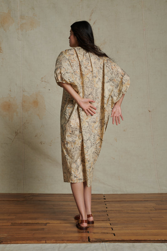 Robe Alger - Beige/Gris - Coton - Femme