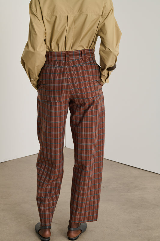 Alouette trousers - Brown/Black - Cotton - Women