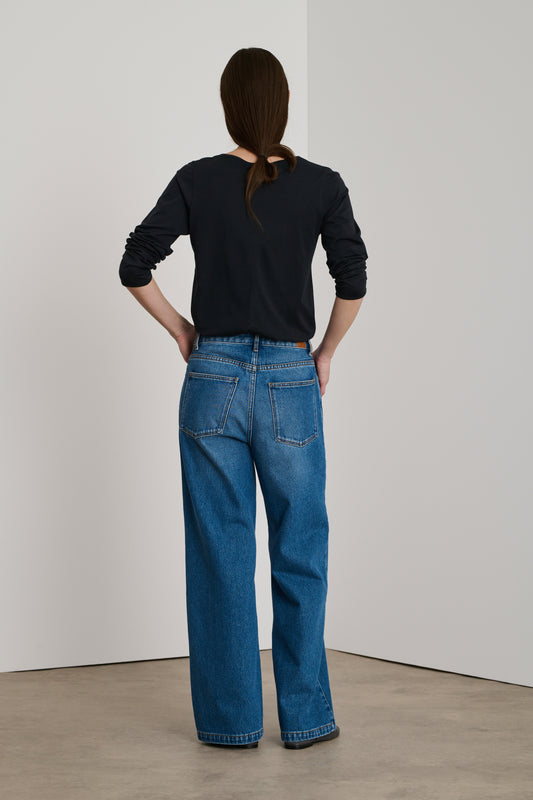 Aurelia T-Shirt - Black - Cotton - Women