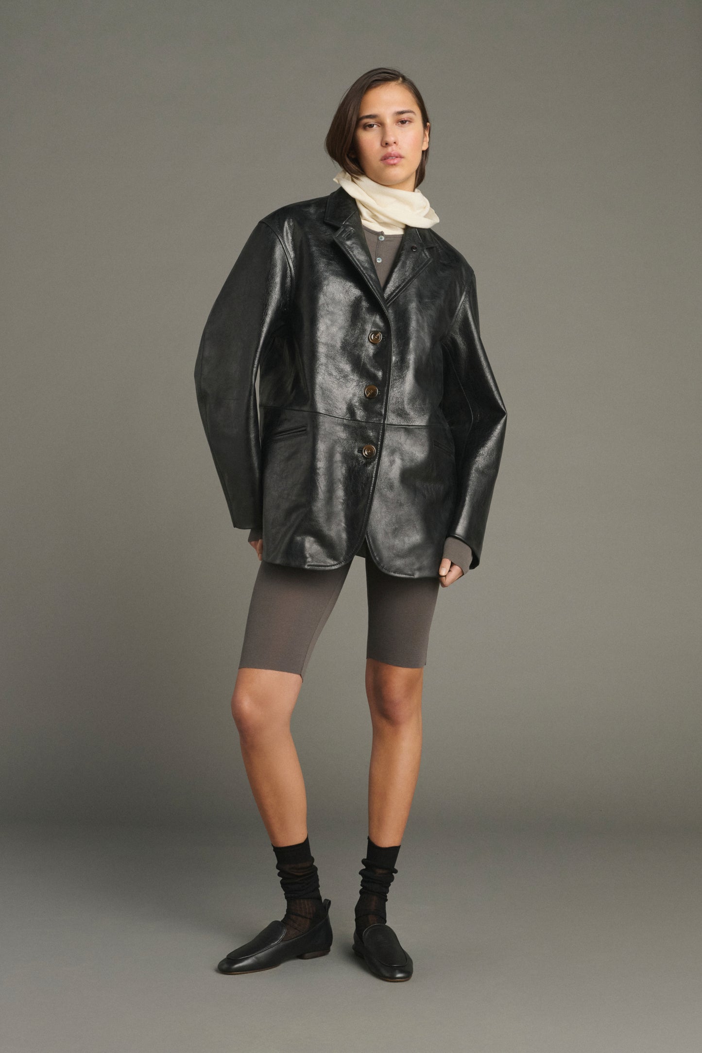 Luciano jacket - Black - Leather - Women