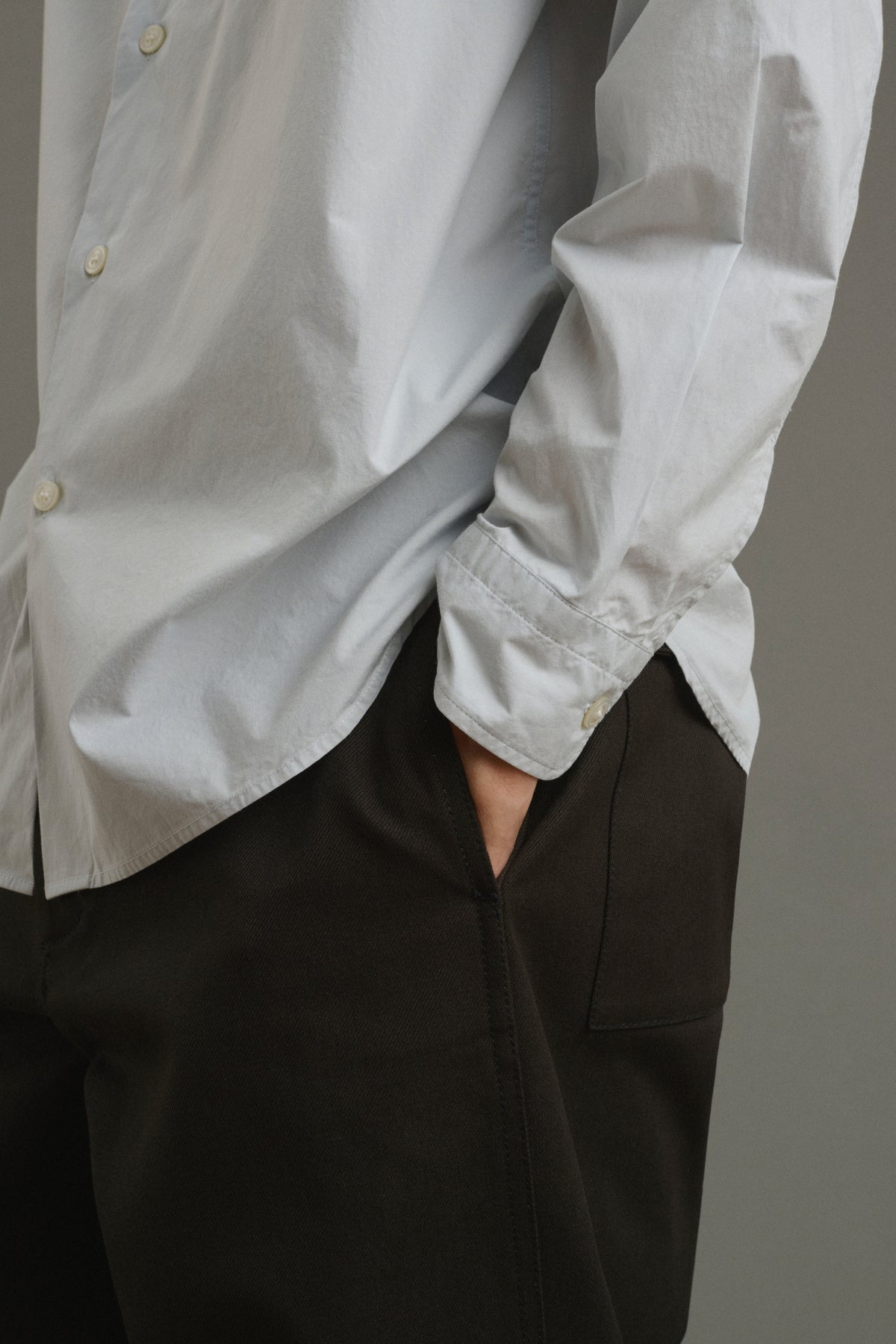 Shirt Glenn - Pale Blue - Cotton - Men vue 4