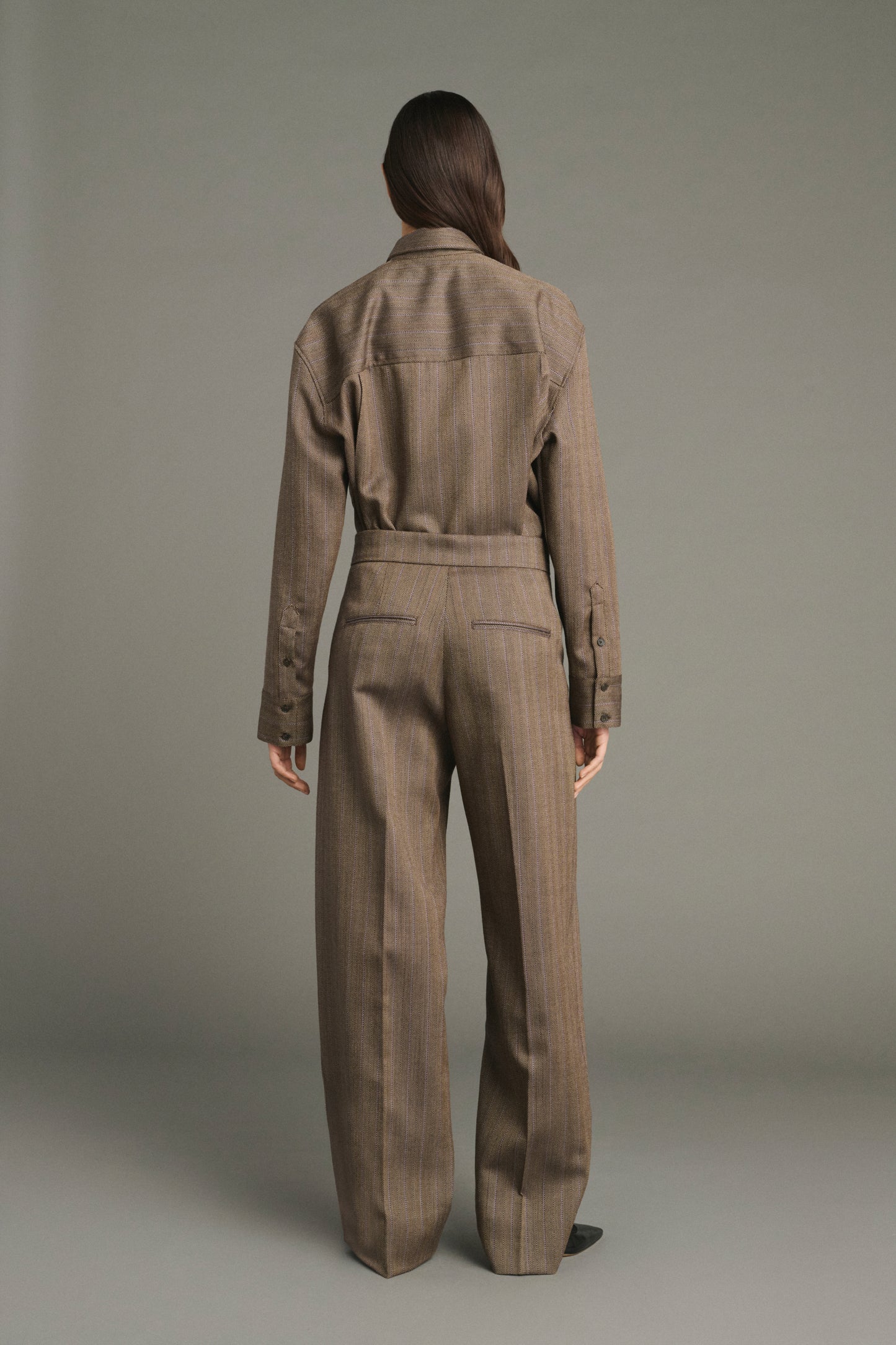 Jocelyn trousers - Brown/Parma - Wool - Women