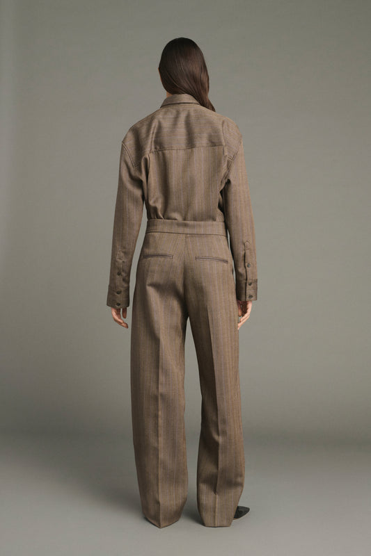 Jocelyn trousers - Brown/Parma - Wool - Women