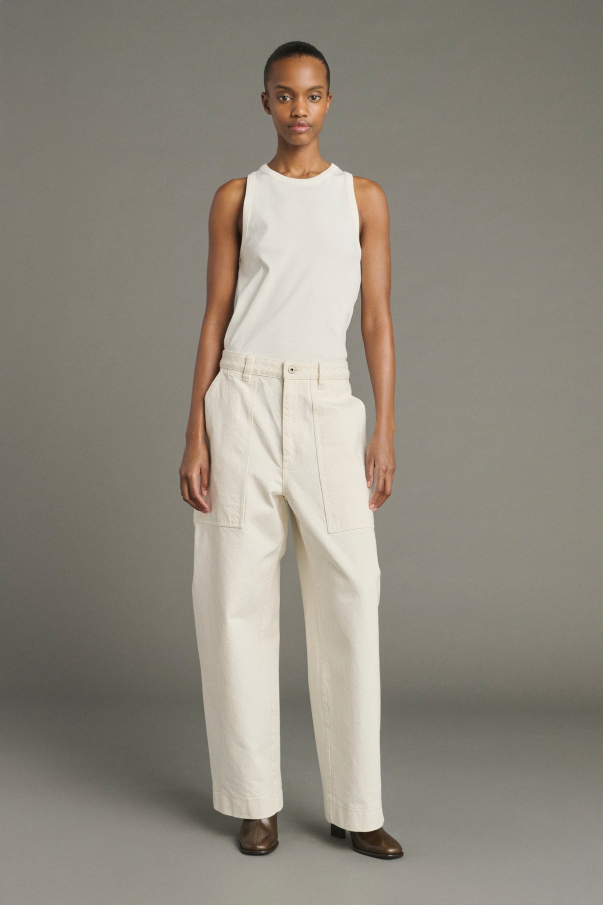Jeans Kurt - Ecru - Cotton - Women vue 2