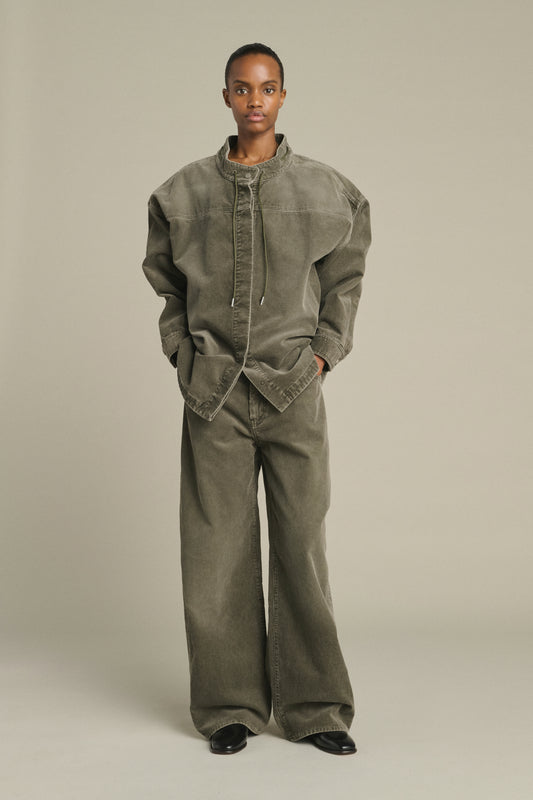 Hunter Trousers - Grey - Cotton - Women