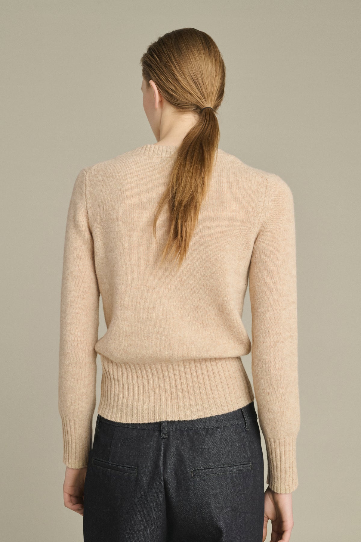 Pullover Gipsy - Ecru Marl - Merino Wool - Women vue 2