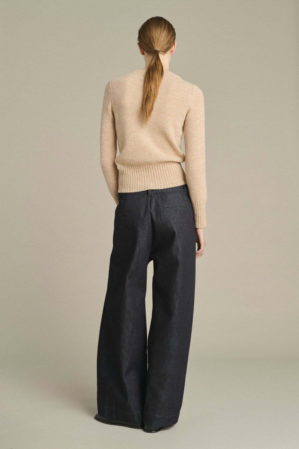 Pullover Gipsy - Ecru Marl - Merino Wool - Women vue 4