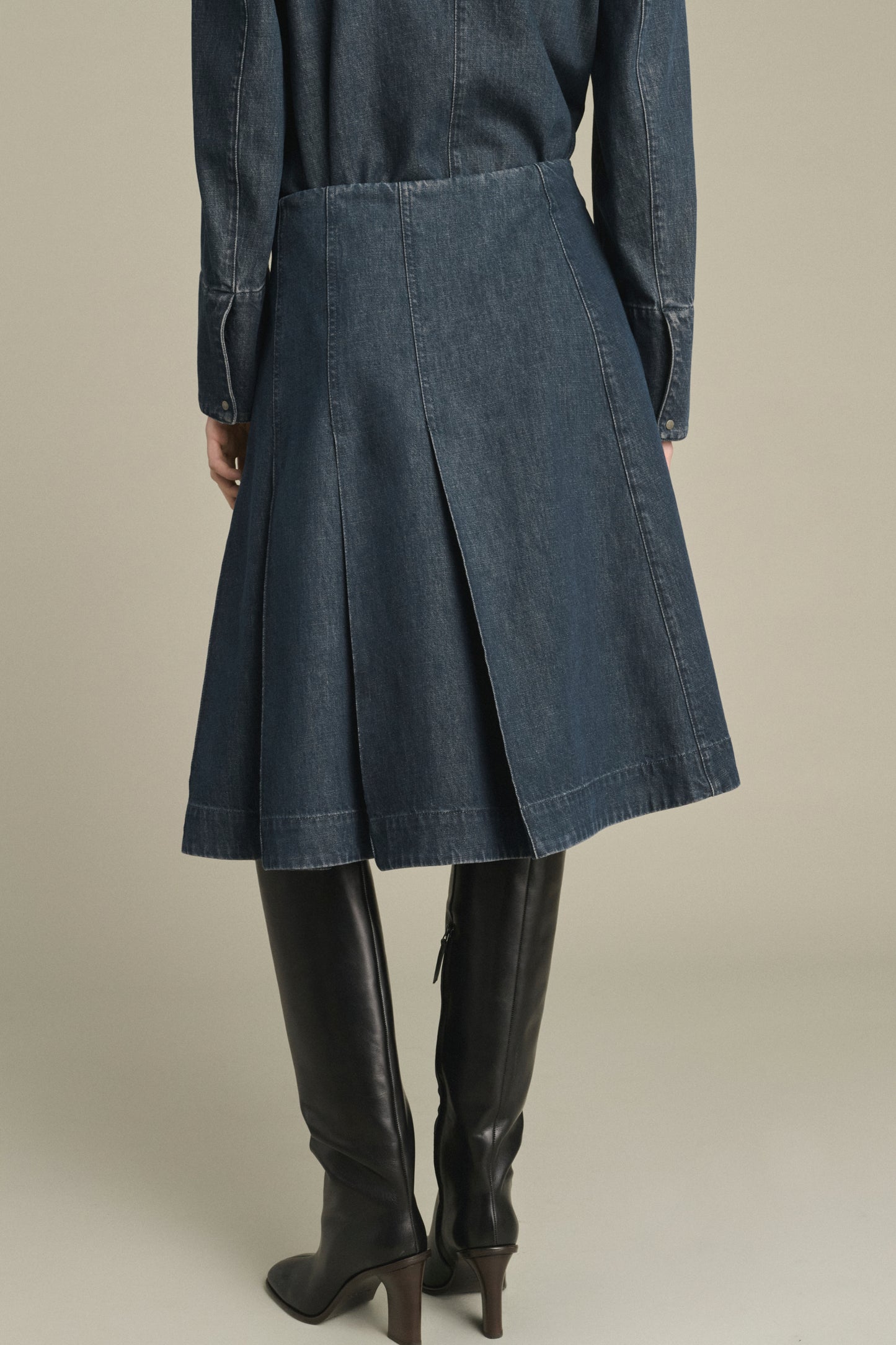Klea skirt - Blue Grey - Cotton - Women