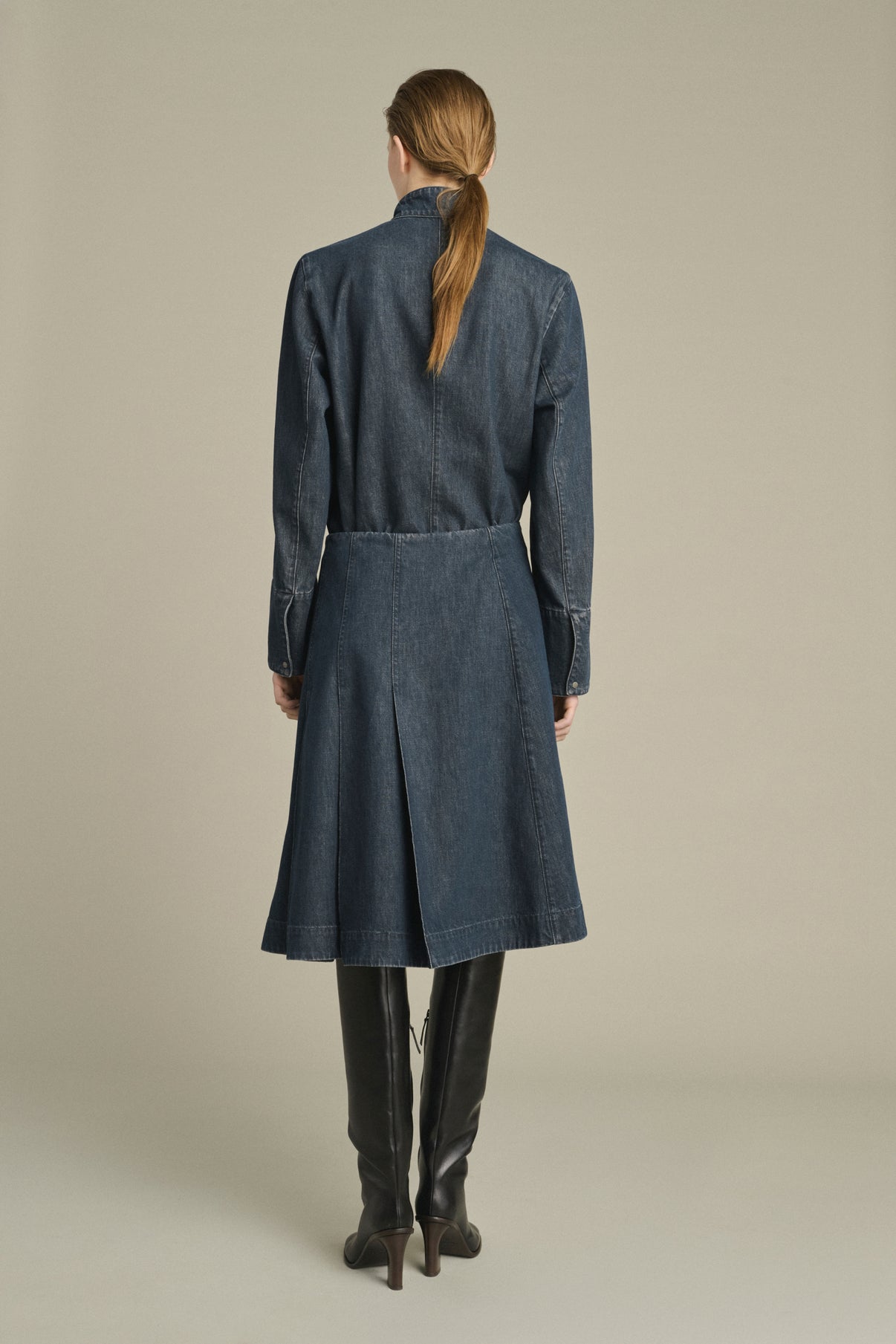 Klea skirt - Blue Grey - Cotton - Women vue 2