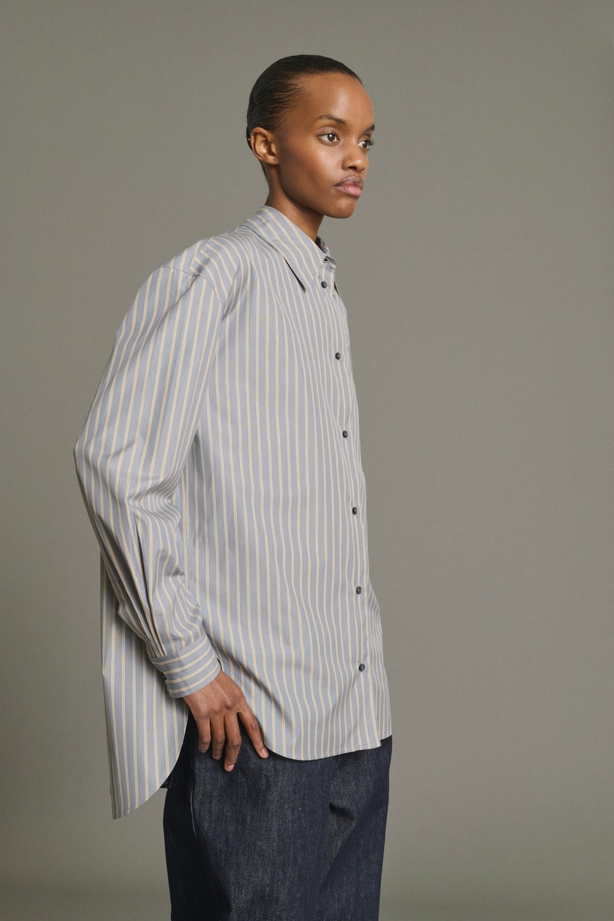 Grenade Shirt - Anthracite/Bronze - Cotton - Women vue 1