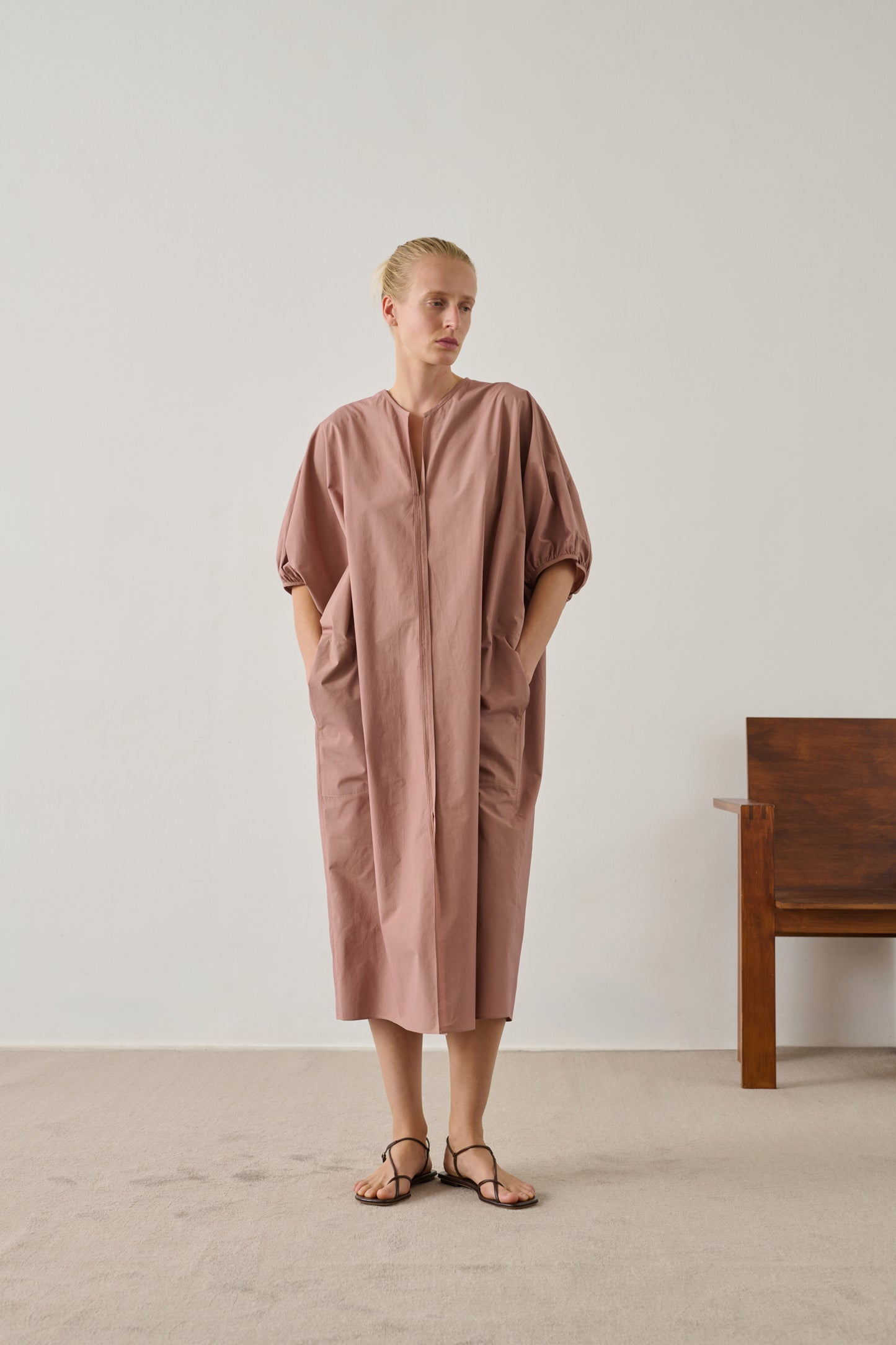 Robe Alger - Rose Brun - Coton - Femme
