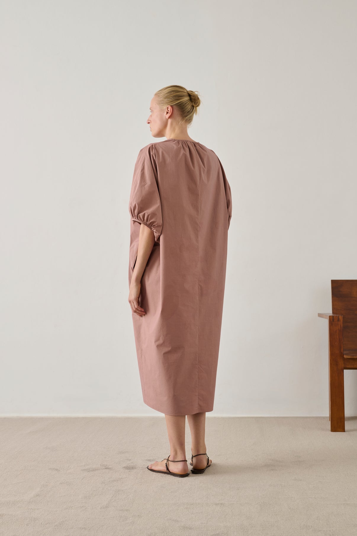 Robe Alger - Rose Brun - Coton - Femme vue 3
