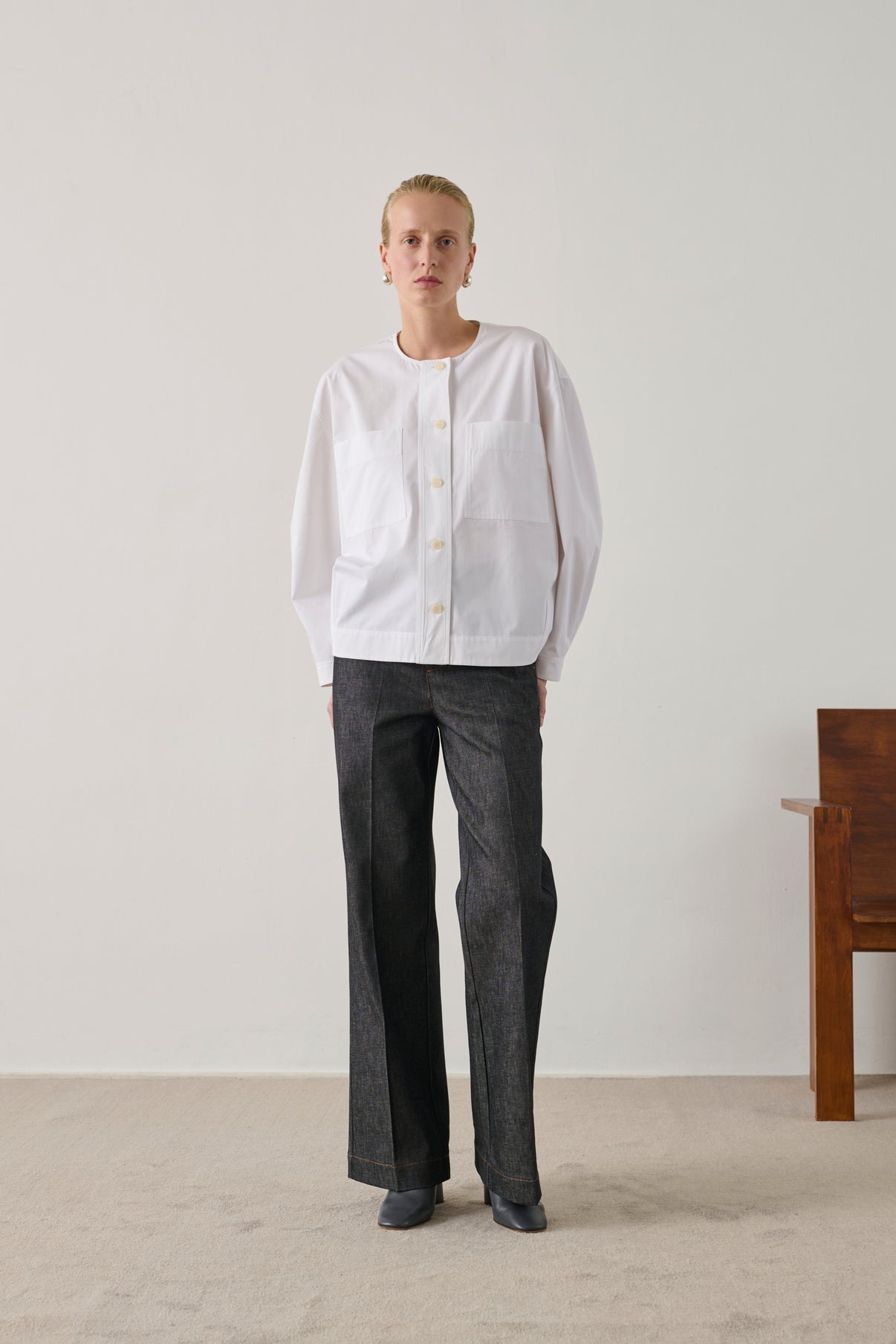 Jeans California - Raw Black denim - Women vue 5