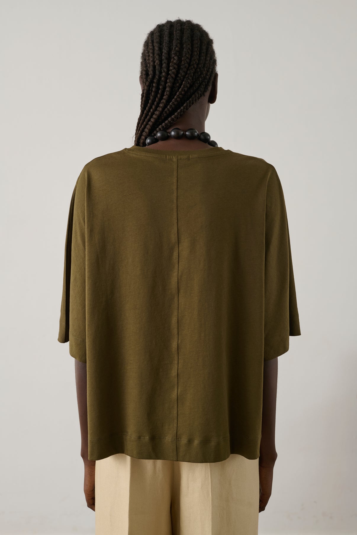 Tee-Shirt Helsinki - Kaki/Bronze - Coton - Femme vue 4