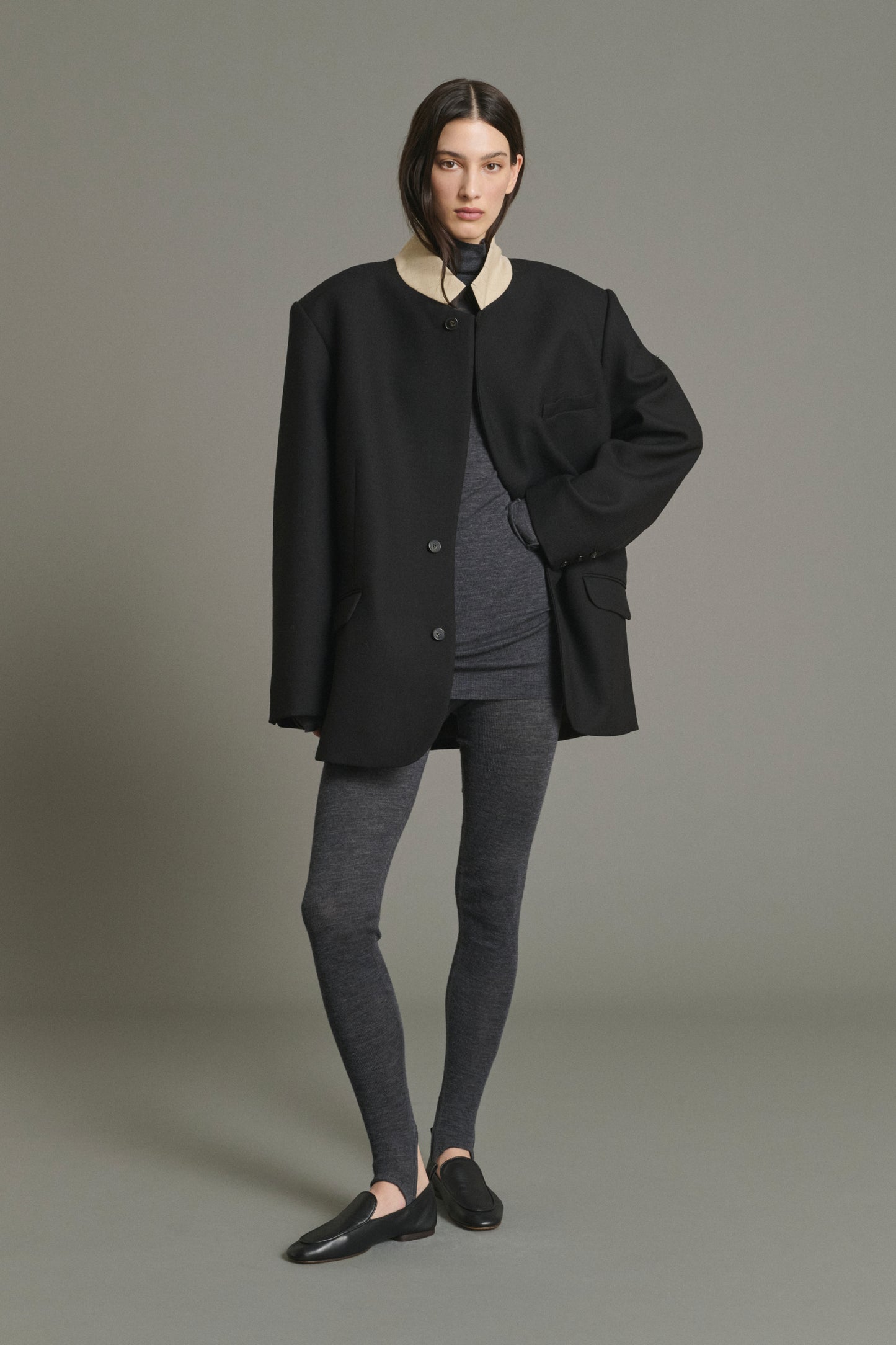 Loafers Nine - Black - Leather - Women