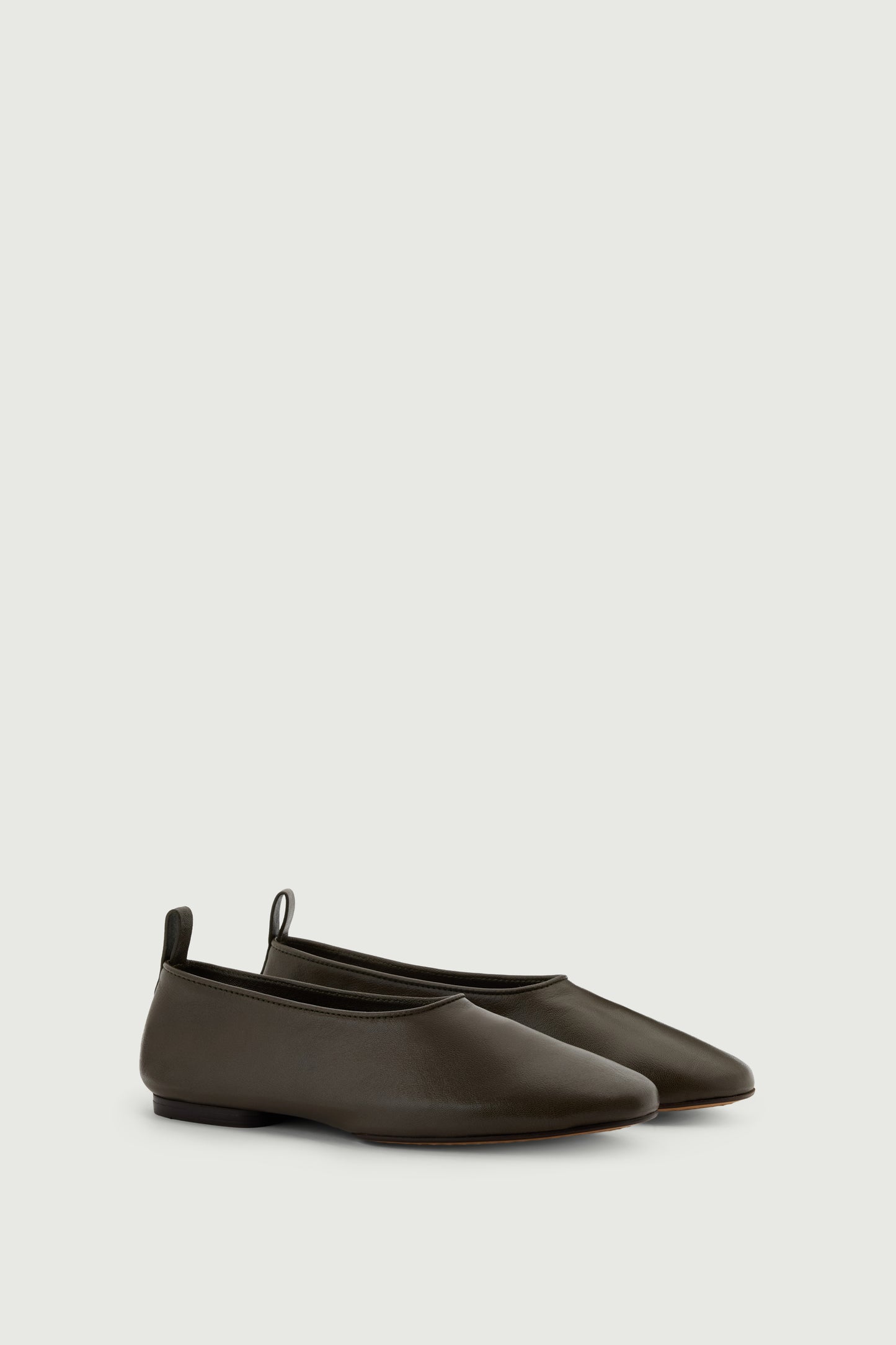 Bala ballet flats - Dark Khaki - Leather - Women