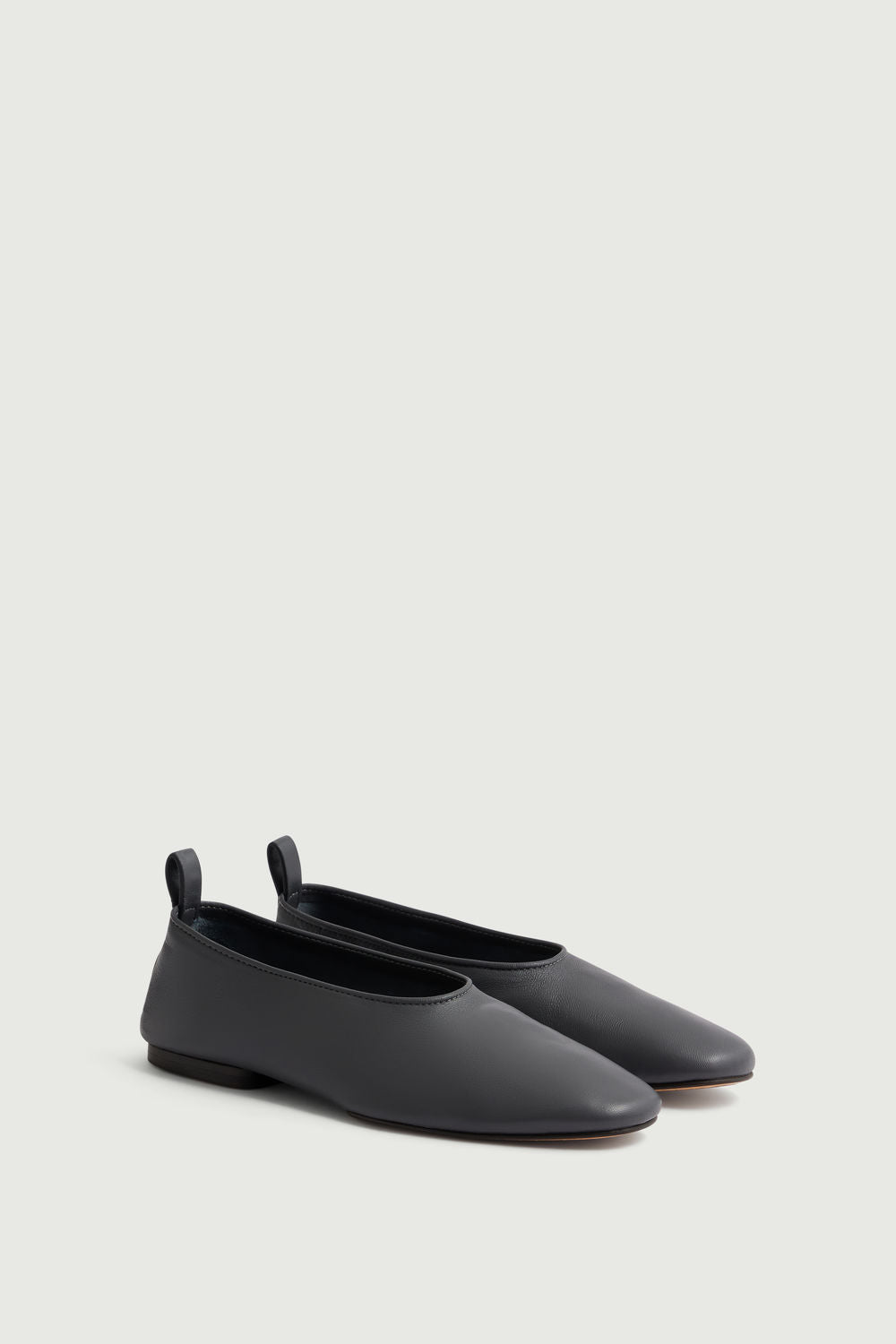 Ballerines Bala - Gris Anthracite - Cuir - Femme vue 2