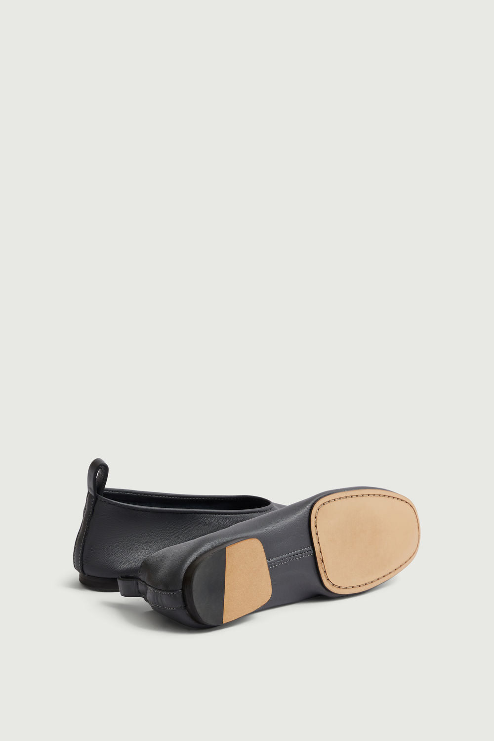 Ballerines Bala - Gris Anthracite - Cuir - Femme vue 3