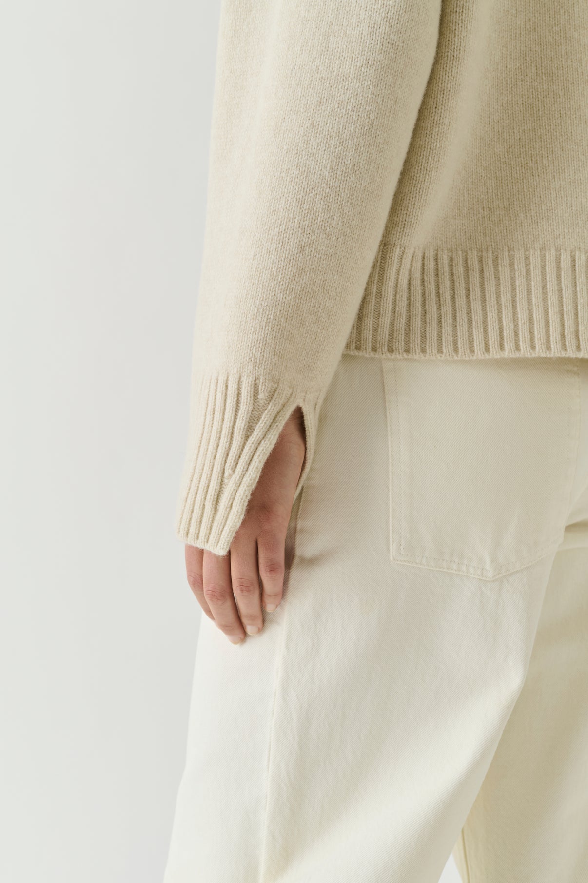Will pullover - Écru Chiné - Merino Wool - Women vue 4