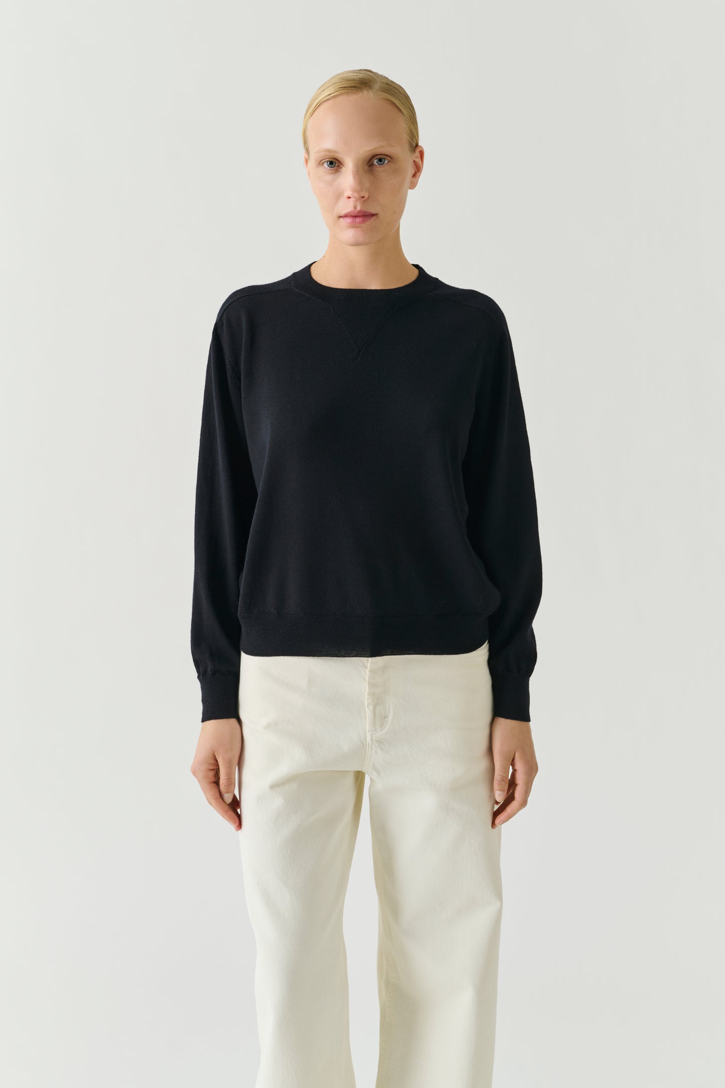 Pio pullover - Black - Merino Wool - Women