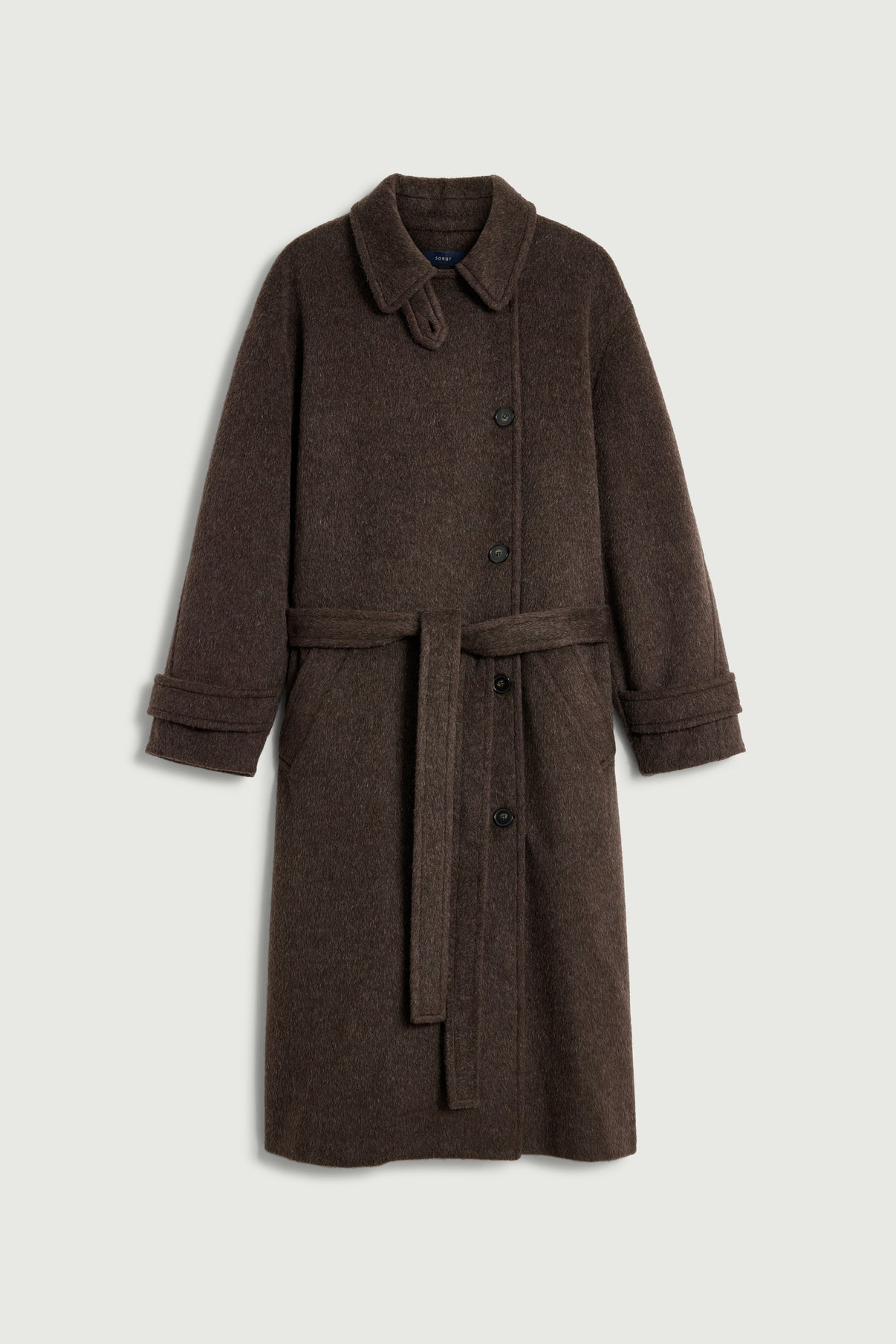 Jules coat – Brown – Wool – Women vue 6