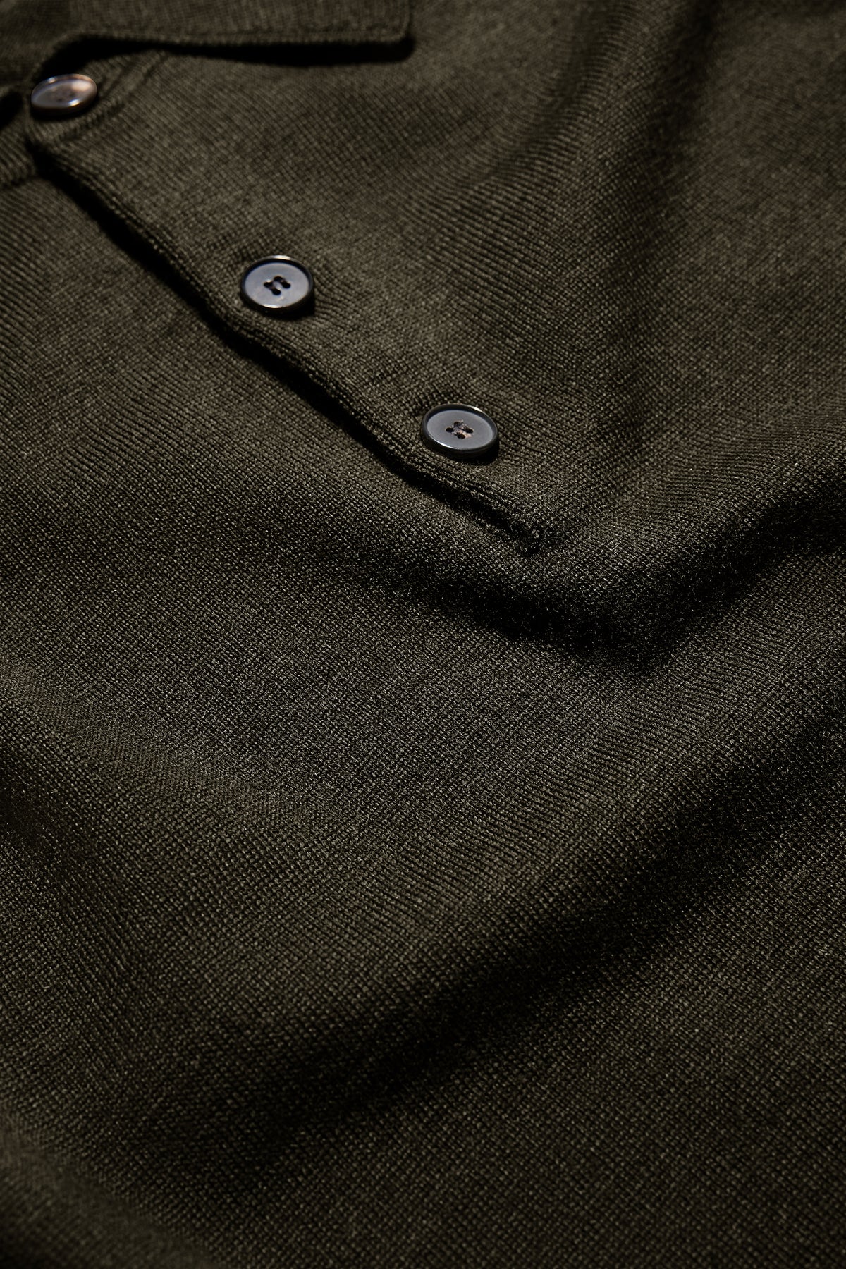 Pullover Etienne - Mélange Khaki - Merino Wool - Men vue 6
