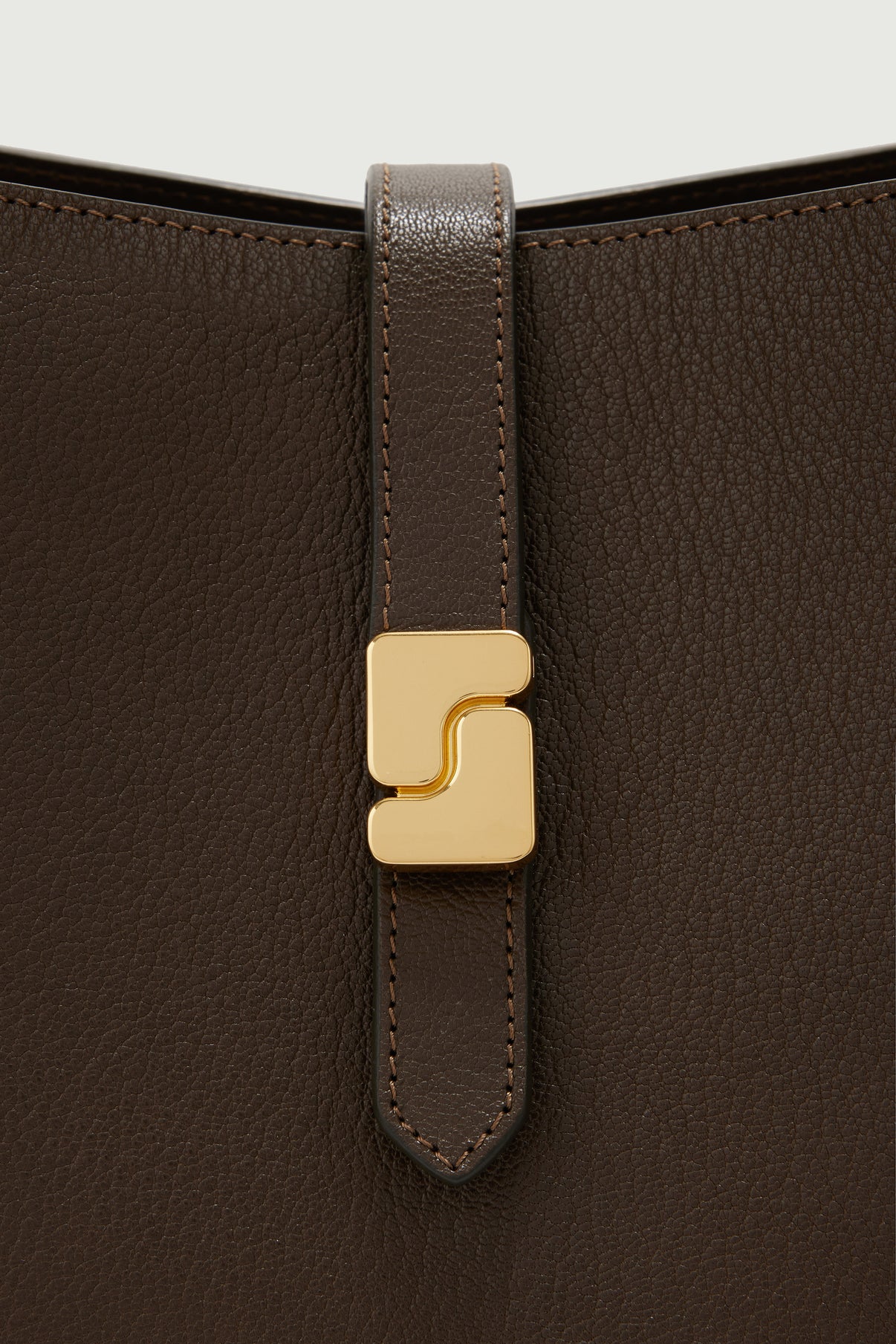 Bello bag - Dark Khaki - Leather - Women vue 3